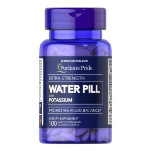 Поддержка водного баланса, Extra Strength Water Pill, Puritan's Pride, 100 каплет
