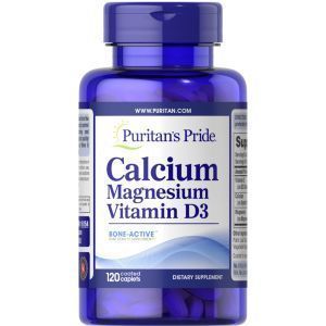 Puritan's Pride, Calcium Magnesium with Vitamin D, 120  Caplets