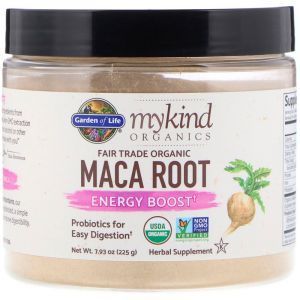 Maca Root, Garden of Life, MyKind Organics, Organic, Energy Booster, 225 q