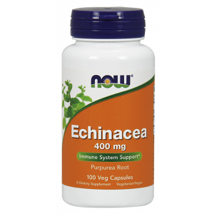 Эхинацея, Echinacea, Now Foods, 400 мг, 100 вегетарианских капсул