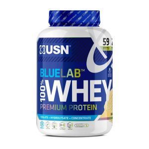 Cывороточный протеин, Blue Lab 100% Whey Premium Protein, USN, премиум-класса, вкус ванили, 2 кг