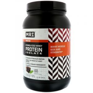Сывороточный протеин, изолят гидролизованный, Whey Protein Isolate, MRI, шоколадный торт, 875 г 