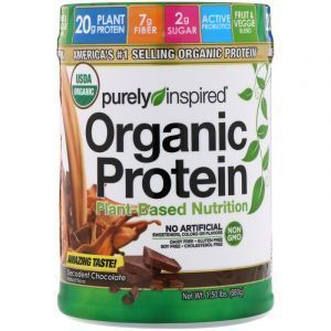 Протеиновый коктейль, Organic Protein, Purely Inspirede, органик, для веганов, вкус шоколада, 680 г 
