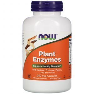Энзимы (Plant Enzymes), Now Foods, ферменты, 240 кап