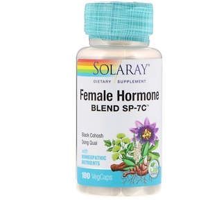 Гормональный баланс женщины, Female Hormone Blend SP-7C, Solaray, 100 кап