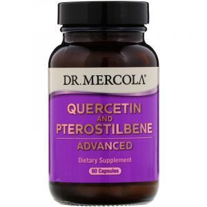 Кверцетин и птеростильбен, Quercetin and Pterostilbene, Dr. Mercola, 60 капсул (Default)