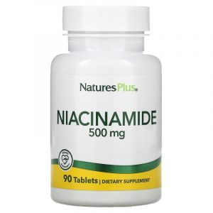 Ниацинамид, Nature's Plus, 500 мг, 90 таблеток