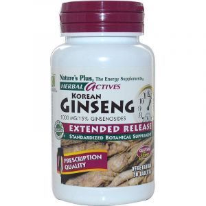 Женьшень, Korean Ginseng, Nature's Plus, 1000 мг, 30 таблеток (Default)