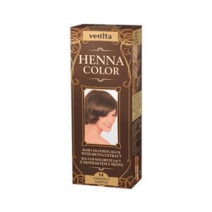 Красящий бальзам для волос, оттенок №14 Каштан, Henna Color, Venita, травяной, 50 мл.