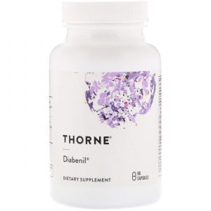 Норма сахара в крови, Diabenil, Thorne Research, 90 кап. (Default)