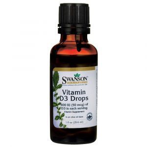 Жидкий витамин Д3, Vitamin D3 Drops, Swanson, 400 МЕ (50 мкг), 29.6 мл.