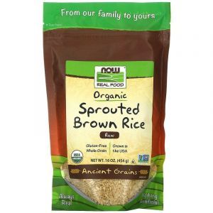 Проросший бурый рис, Now Foods, 454 г 