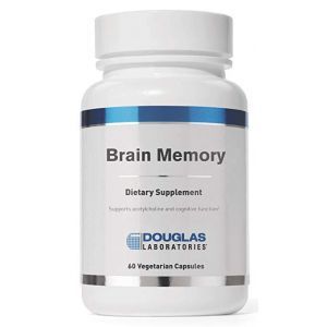 Поддержка мозга, память, смесь питательных веществ, Brain Memory, Douglas Laboratories, 60 капсул
