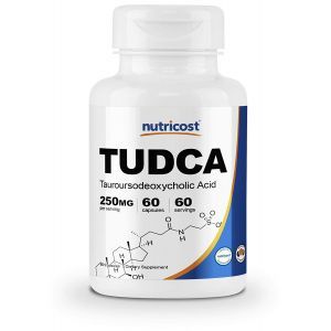 Таурурсодезоксихолевая кислота, Tudca, Nutricost, 250 мг, 60 капсул