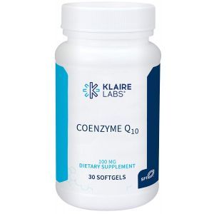 Коэнзим Q10 (убихинон), Coenzyme Q10, Klaire Labs, 100 мг, 30 гелевых капсул
