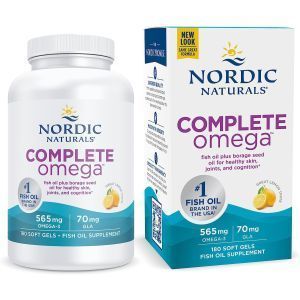 Омега 3 6 9 (лимон), Complete Omega, Nordic Naturals, 1000 мг, 180 капсул