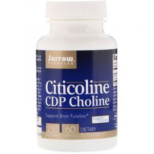 Цитиколин, Citicoline, CDP Choline, Jarrow Formulas, 250 мг, 60 кап. (Default)