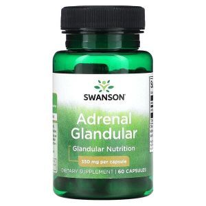 Поддержка надпочечников, Adrenal Glandular, Swanson, 350 мг, 60 капсул