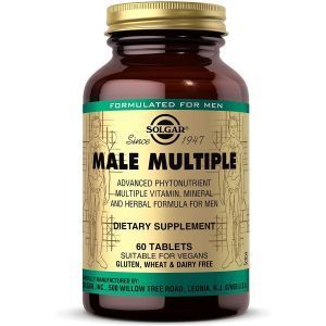 Витамины для мужчин, Male Multiple, Solgar, 60 таблеток