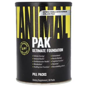 Дополнительная формула для спортсменов, Animal Pak, Universal Nutrition, лучший тренировочный набор, 30 пакетов