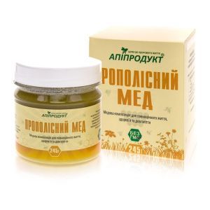 Прополисный мёд, Propolis honey, Апипродукт, 245 г.