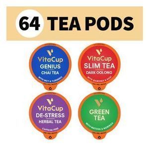 Набор чая "Наилучшее чайное время", The Ultimate Tea Time Bundle Pods, VitaCup, 64 шт
