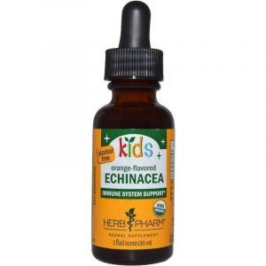 Эхинацея для детей, без спирта, со вкусом апельсина (Kids Echinacea), Herb Pharm, 30 мл
