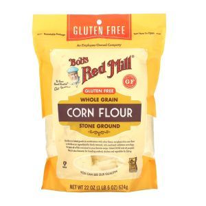 Кукурузная мука, Corn Flour, Whole Grain, Bob's Red Mill, цельнозерновая, 624 г