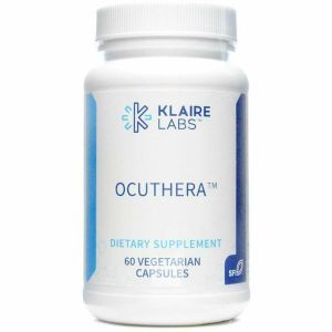 Антиоксидантная поддержка для глаз, Ocuthera, Klaire Labs, 60 вегетарианских капсул