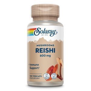 Грибы рейши,  Reishi Mushroom, Solaray, 600 мг, 100 капс.