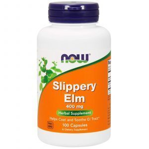 Скользкий вяз (Slippery Elm), Now Foods, 400 мг, 100 кап