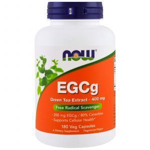 Зеленый чай EGCg (Green Tea), Now Foods, экстракт, 400 мг, 180 кап