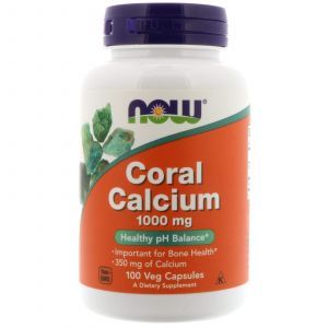 Коралловый кальций, Coral Calcium, Now Foods, 1000 мг, 100 кап