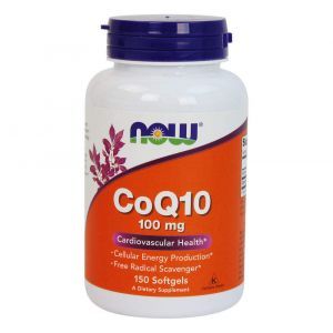 Коэнзим Q10 (CoQ10), Now Foods, 100 мг, 150 гелевых капсул