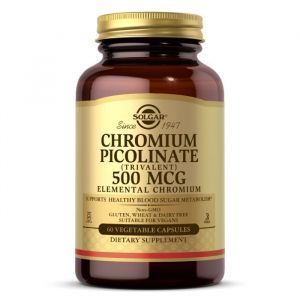 Хром пиколинат, Chromium Picolinate, Solgar, 500 мкг, 60 капсул (Default)