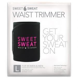 Пояс для похудения, Sweet Sweat Waist Trimmer Belt, Sports Research, размер S, цвет черный и розовый, 1 шт
