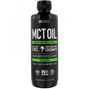Масло MCT, MCT Oil, Sports Research, без вкуса, 473 мл
