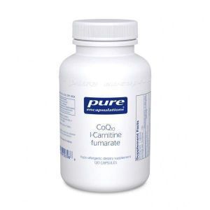 Коэнзим Q10 L-карнитин фумарат, CoQ10 l-Carnitine Fumarate, Pure Encapsulations, 120 капсул