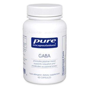 ГАМК, GABA, Pure Encapsulations, 60 капсул