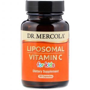Витамин С липосомальный, Liposomal Vitamin C for Kids, Dr. Mercola, 30 кап.