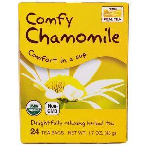 Травяной чай из цветов ромашки, (Comfy Chamomile), Now Foods
