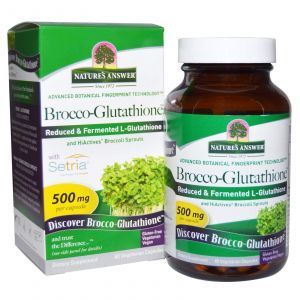 Брокко-глутатион, Brocco-Glutathione, Nature's Answer, 500 мг, 60 кап.