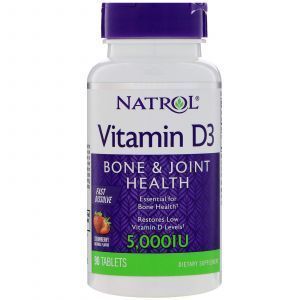 Витамин Д3, Vitamin D3, Natrol, 5000, 90 таб.