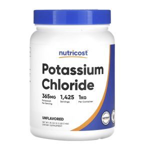Калия хлорид, Potassium Chloride, Now Foods, 227 гр.