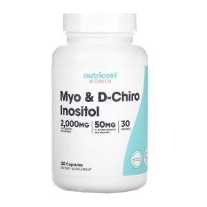 Мио и D-хиро инозитол, Myo & D-Chiro Inositol, Wholesome Story, с фолатом + витамином D, 120 вегетарианских капсул
