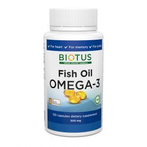 Омега-3 исландский рыбий жир, Omega-3 Fish Oil, Biotus, 120 капсул
