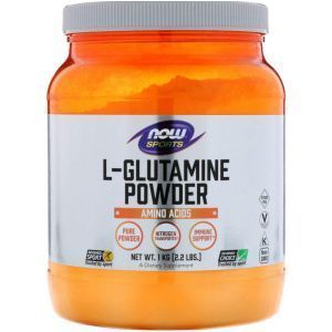  Глютамин, L-Glutamine, Now Foods, Sports, порошок, 1 кг