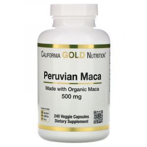 Мака перуанская, California Gold Nutrition, 500 мг, 240 капсул 