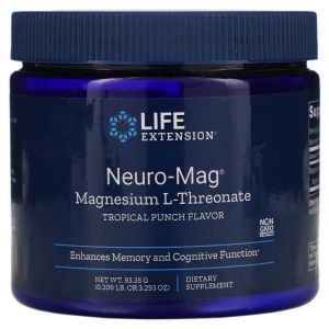Магний треонат, Magnesium L-Threonate, Life Extension, 93,35