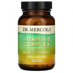Витамины группы В с бенфотиамином, Vitamin B Complex, Dr. Mercola, 60 капсул